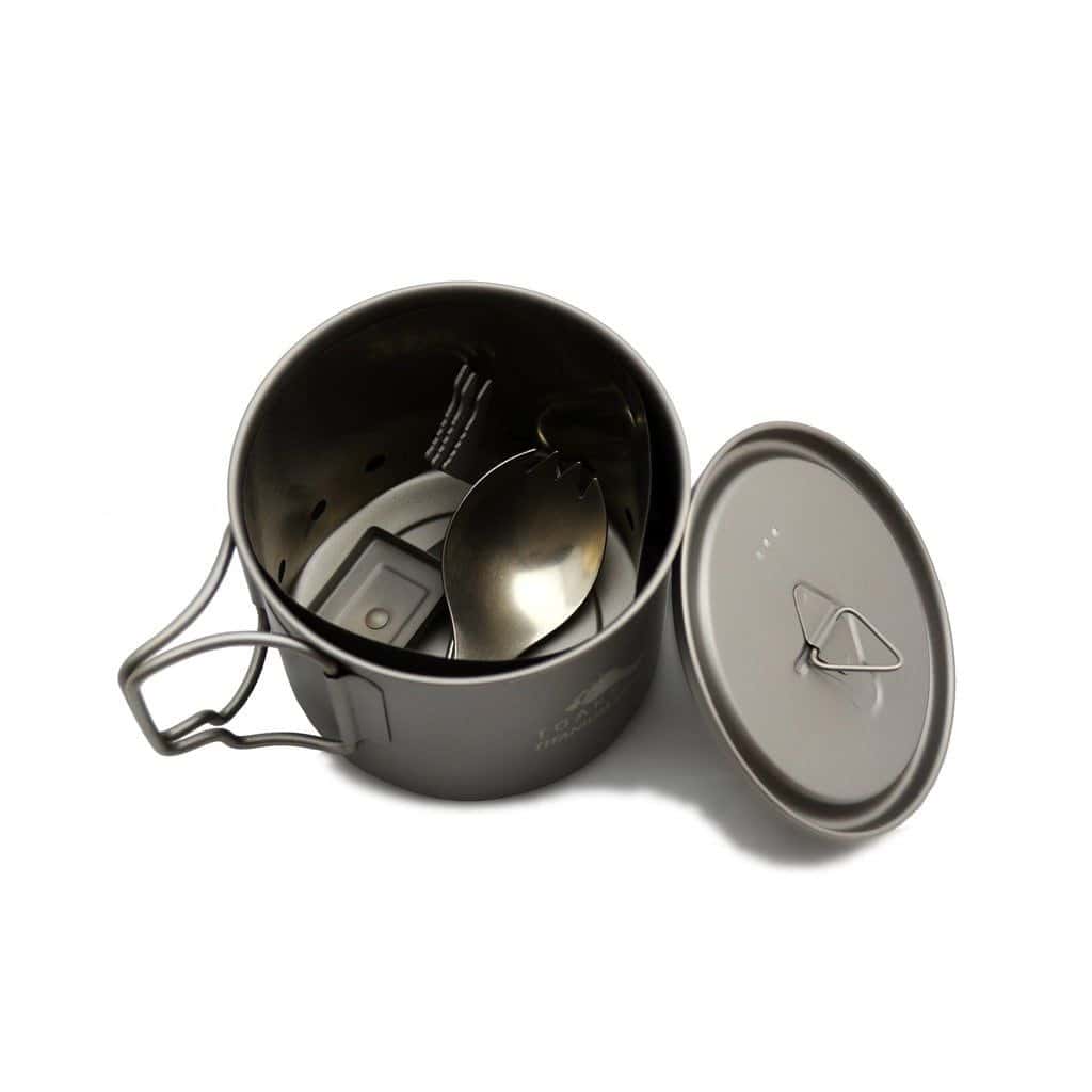 TOAKS Titanium Solid Fuel Cook System with 550 ml Pot lifestyle