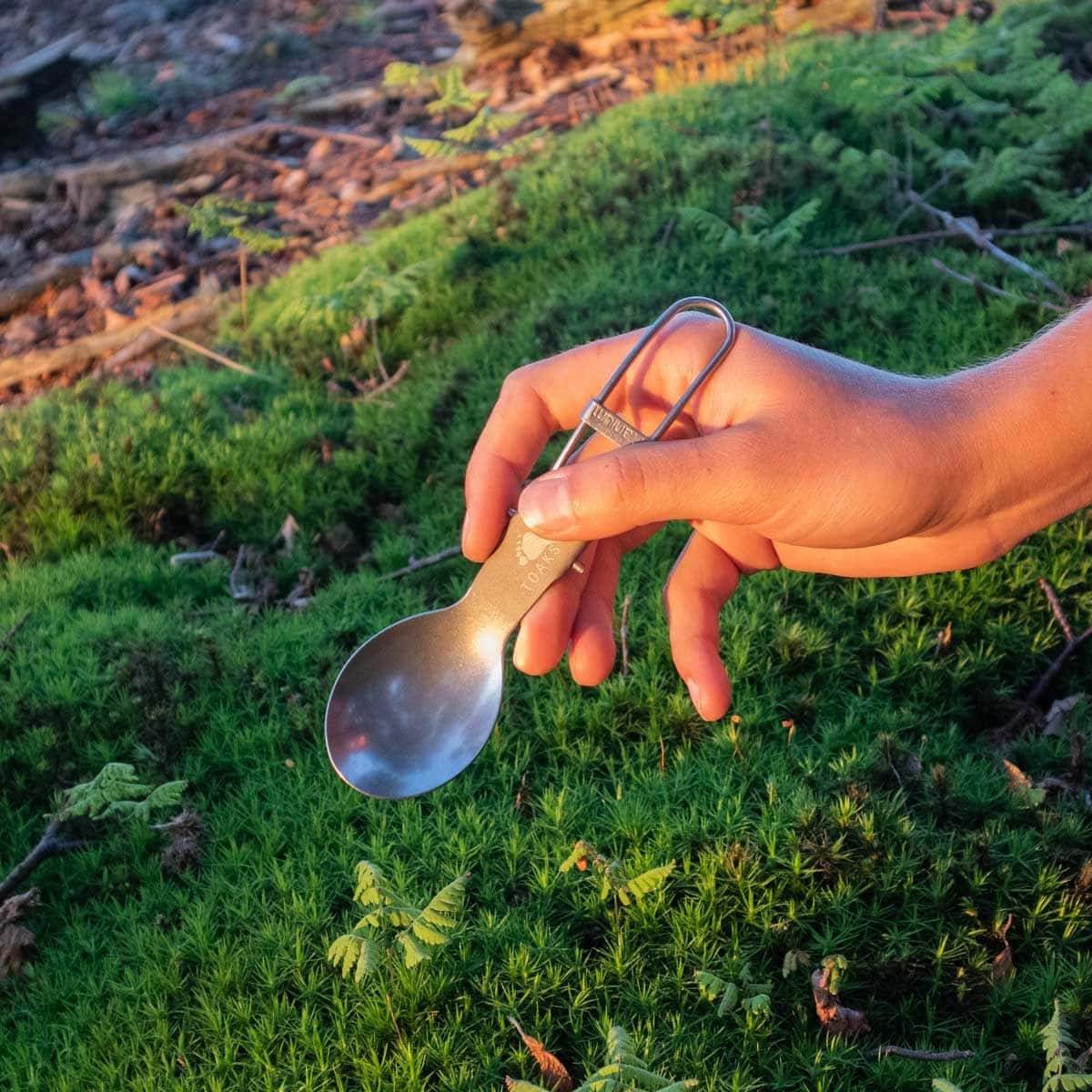 TOAKS Titanium Folding Spoon lifestyle