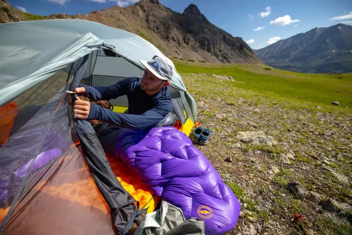 Big Agnes Fly Creek UL 25 Sleeping Bag lifestyle