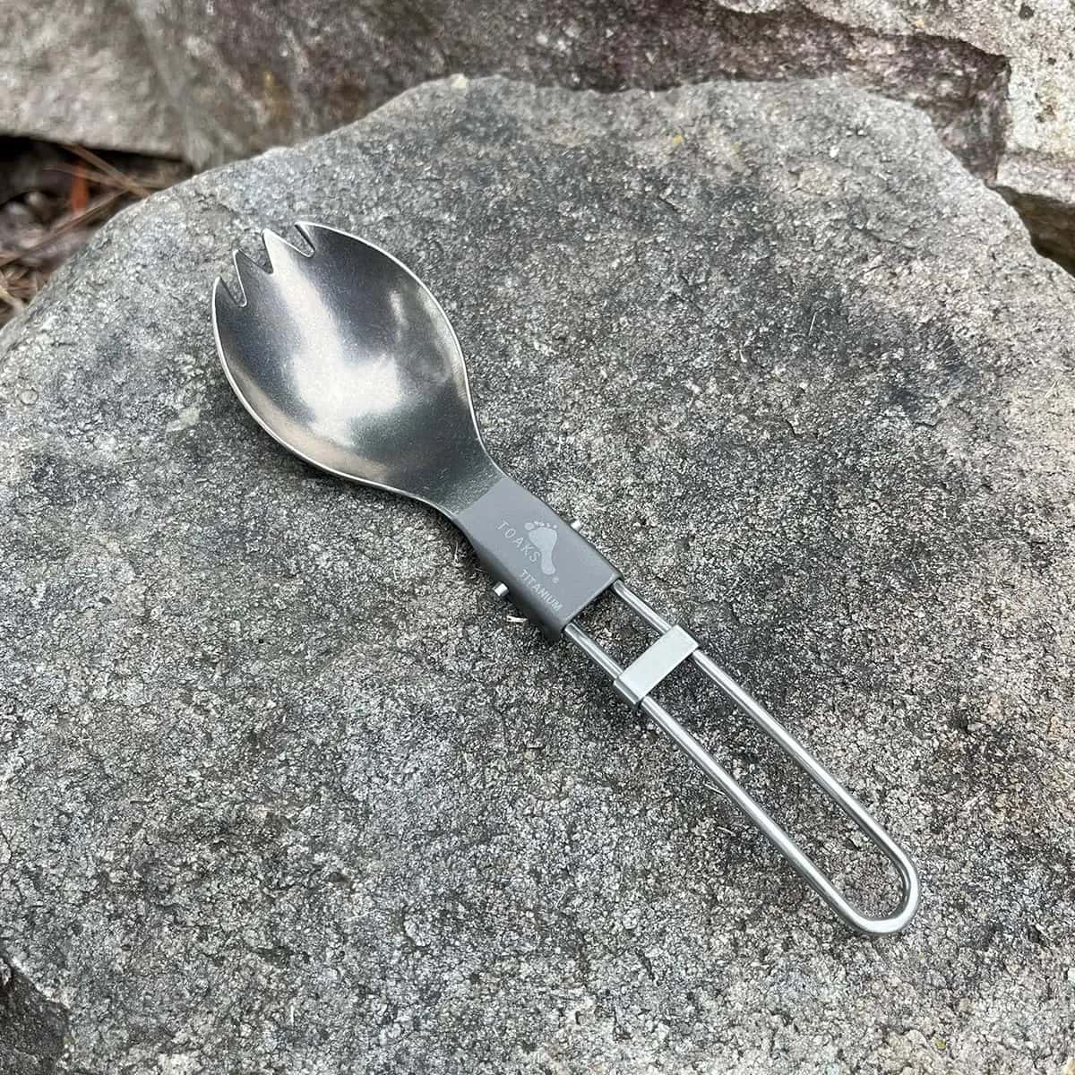 TOAKS Titanium Folding Spork lifestyle