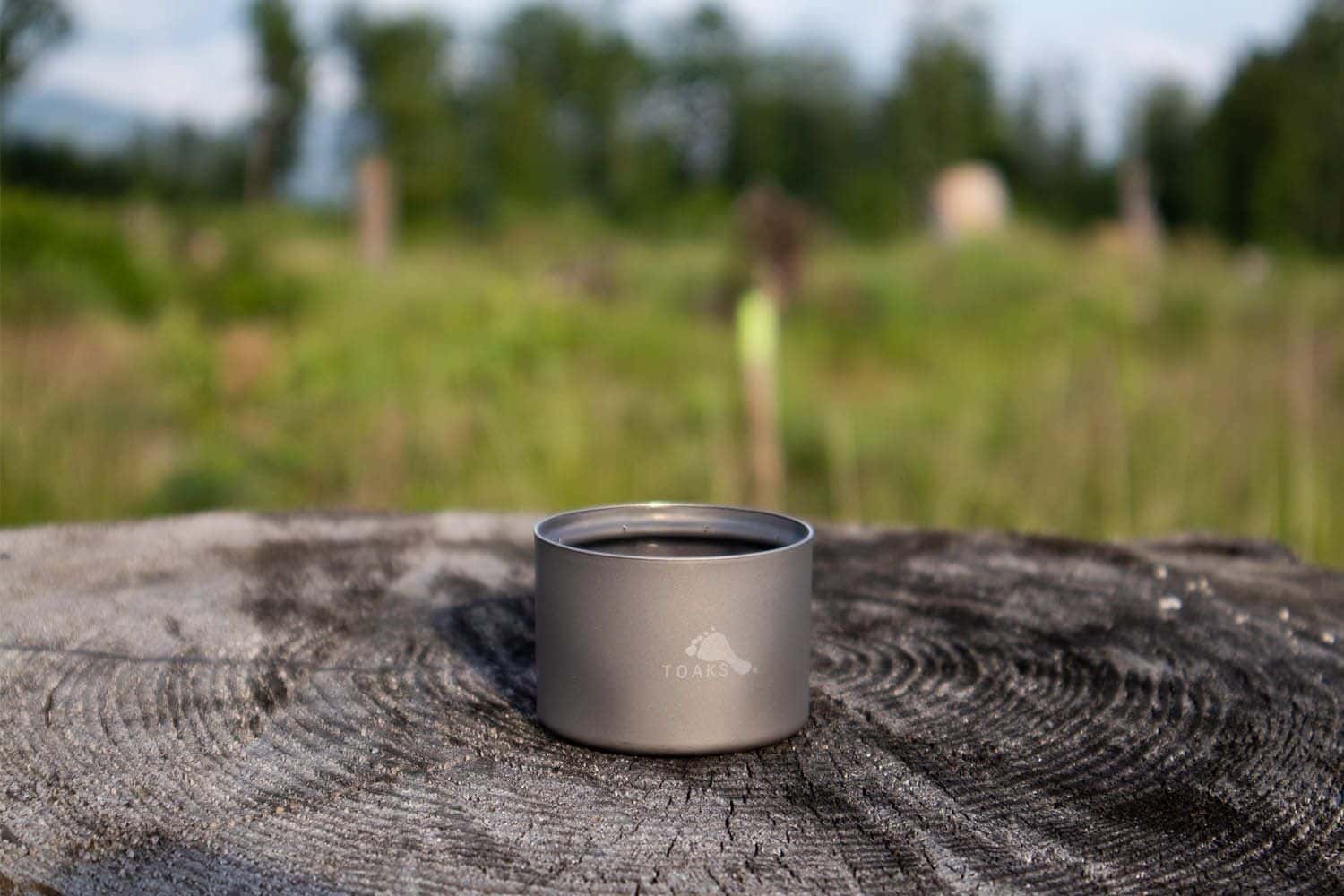 TOAKS Titanium Alcohol Stove lifestyle