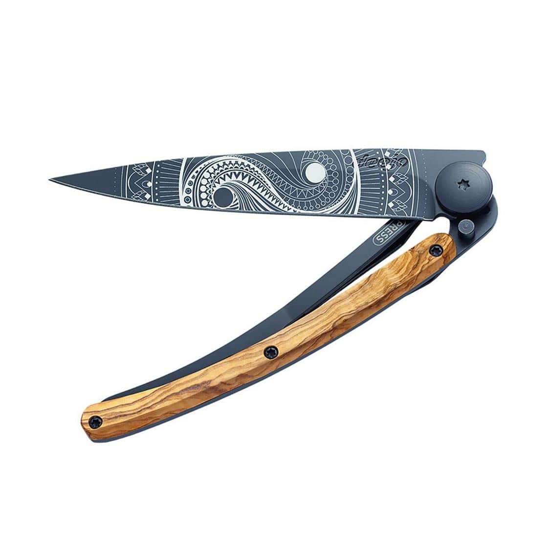 Deejo Tattoo Black 37 g Yin Yang Olive Wood
