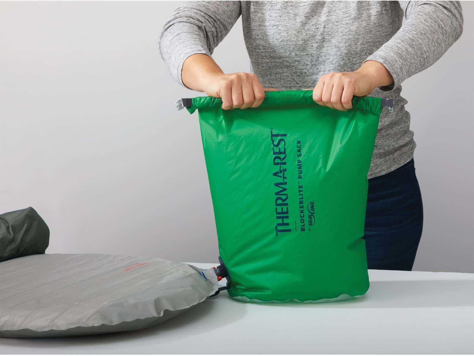 Therm-a-Rest BlockerLite Pump Sack lifestyle