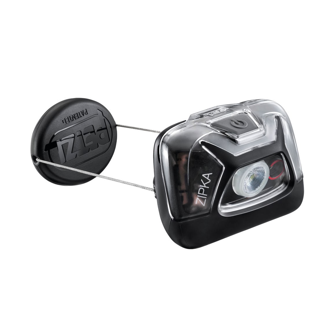 Výkonná a lehká čelovka Petzl Zipka, černé barvy