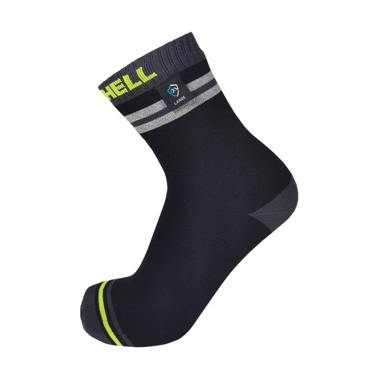 DexShell Pro Visibility Sock - Grey Stripe, M