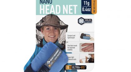 Lehká a skladná moskytiéra na hlavu proti hmyzu Sea To Summit Nano Mosquito Headnet