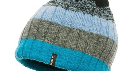 Pletená nepromokavá čepice - DexShell Beanie Gradient - v modré barvě