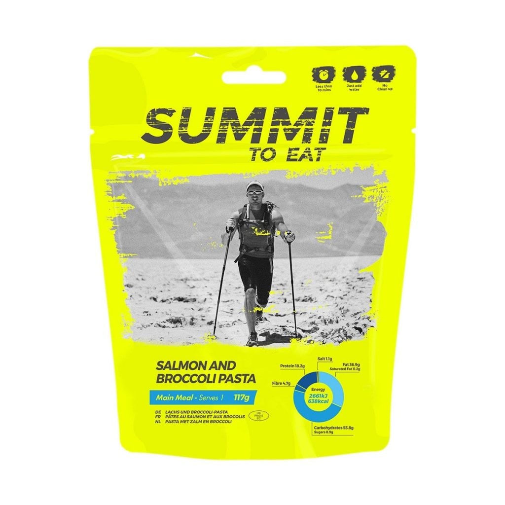 Summit To Eat losos s těstovinami a brokolicí jedna porce 117 g