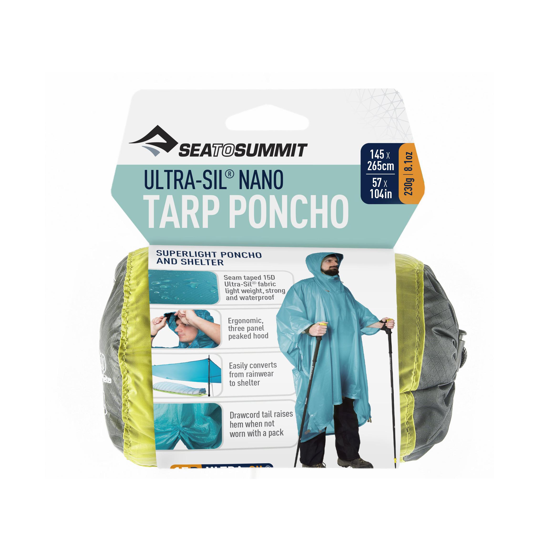 UltraSilTarpPoncho Lime Packaged 1884x.progressive