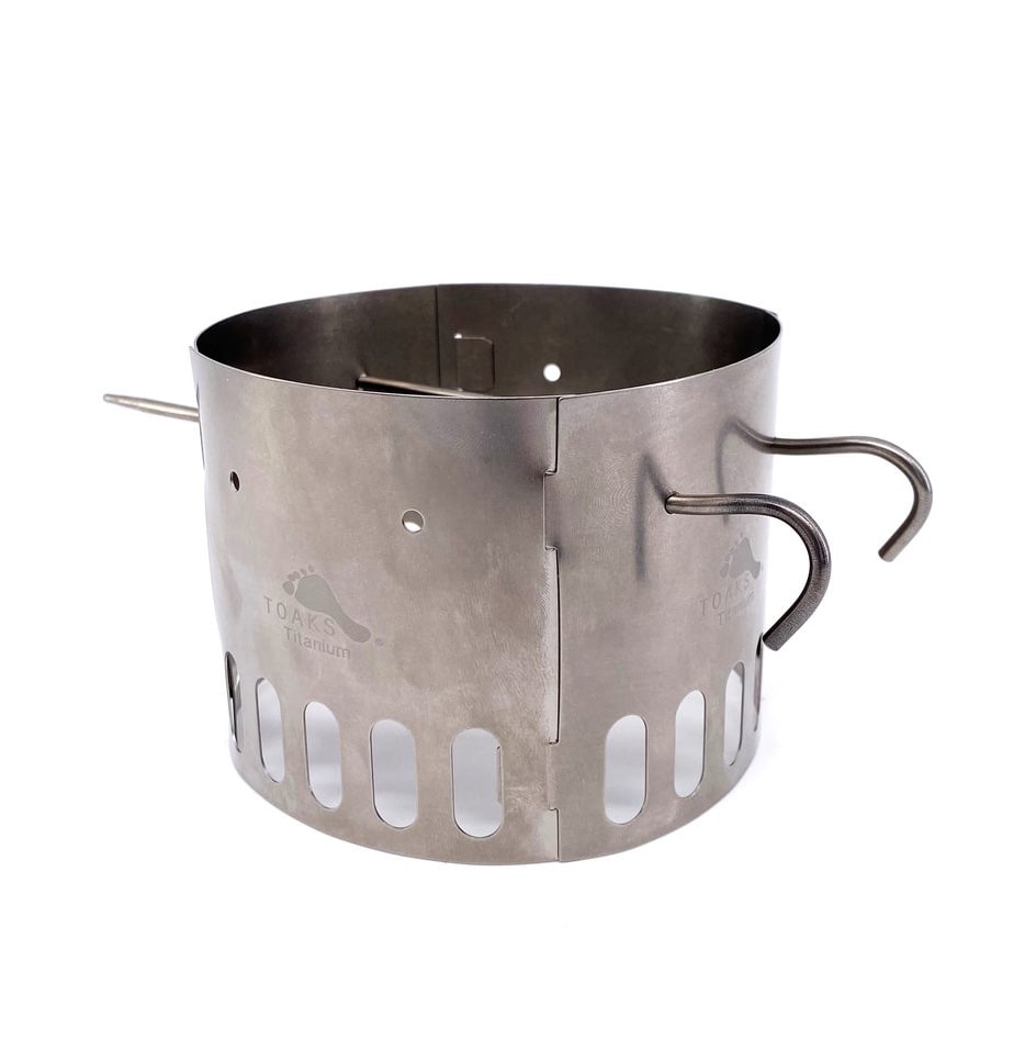 TOAKS titanové závětří a stojan k lihovému vařiči