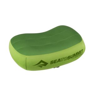 Lehký a odolný polštářek Sea To Summit Premium Aeros Pillow v zelené barvě
