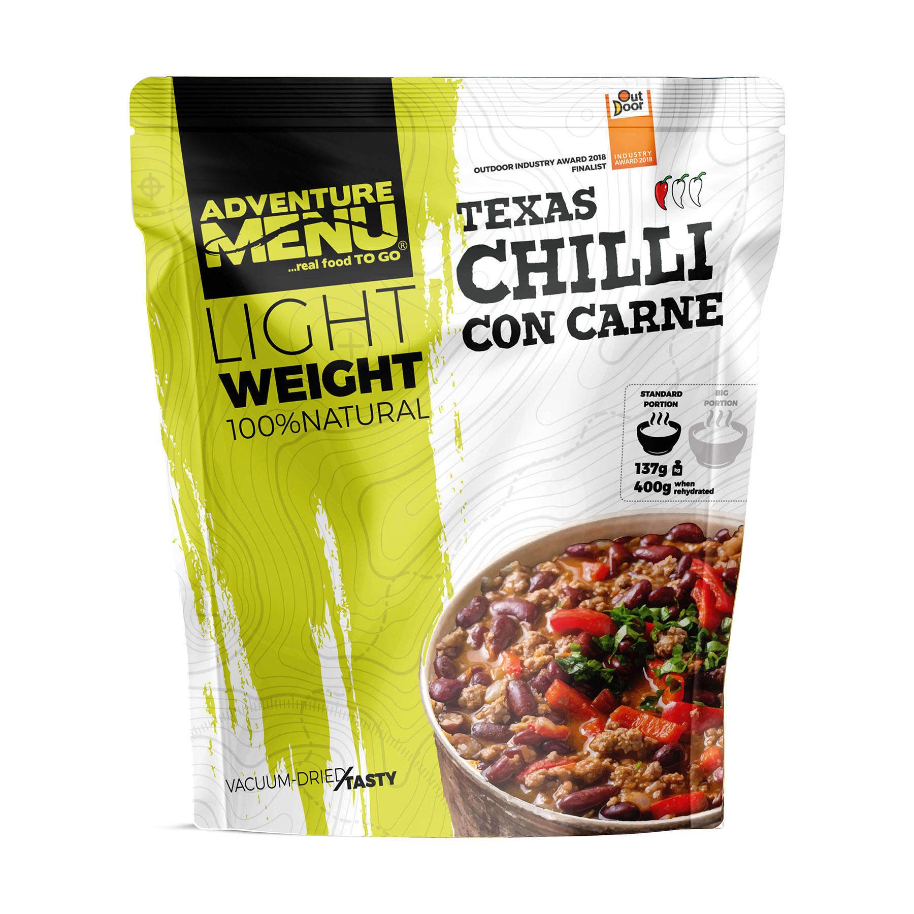Pouch LW Chilli Con Carne Vakuově balené jídlo Adventure Menu Chilli con Carne - Texasská klasika