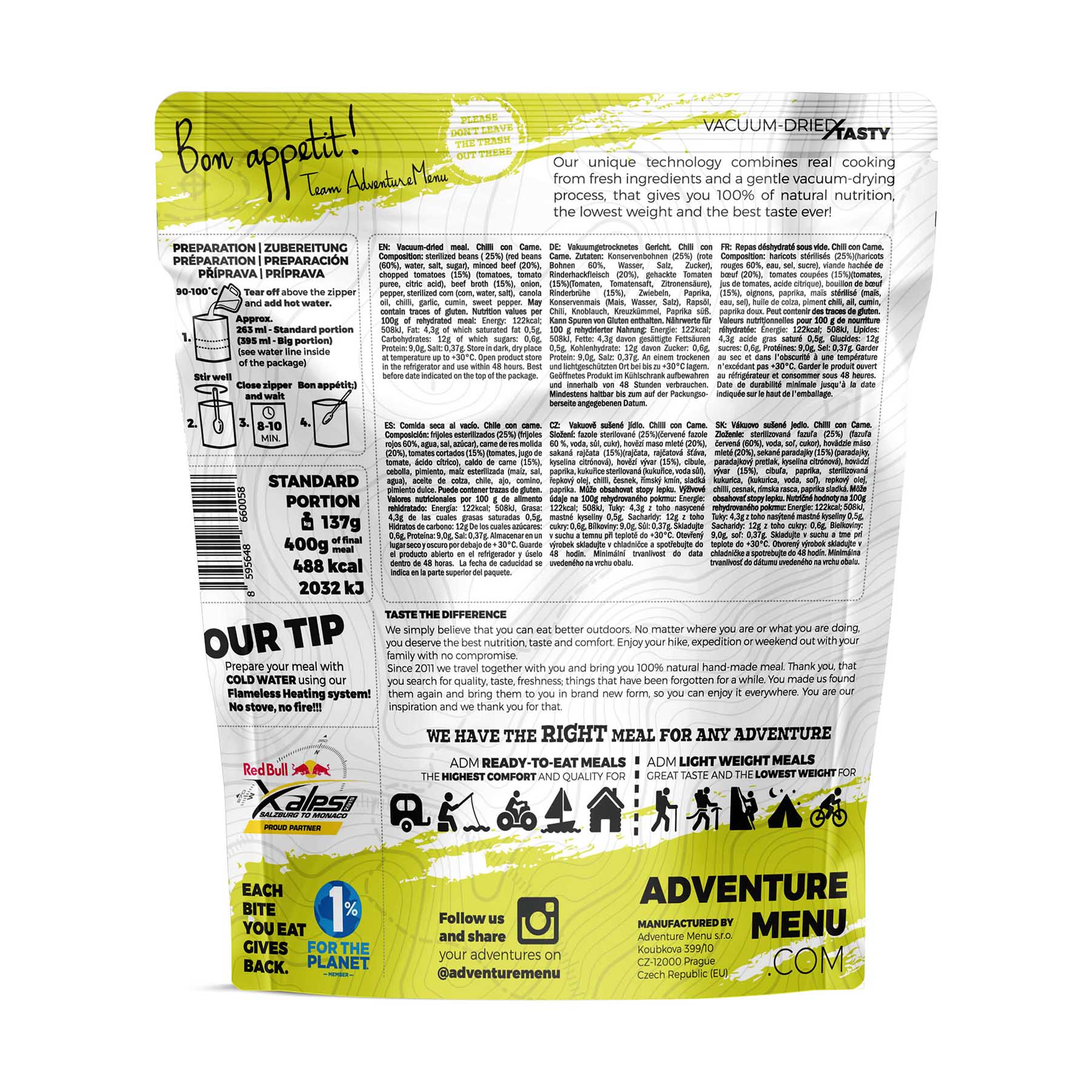 Pouch LW Chilli Con Carne BACK