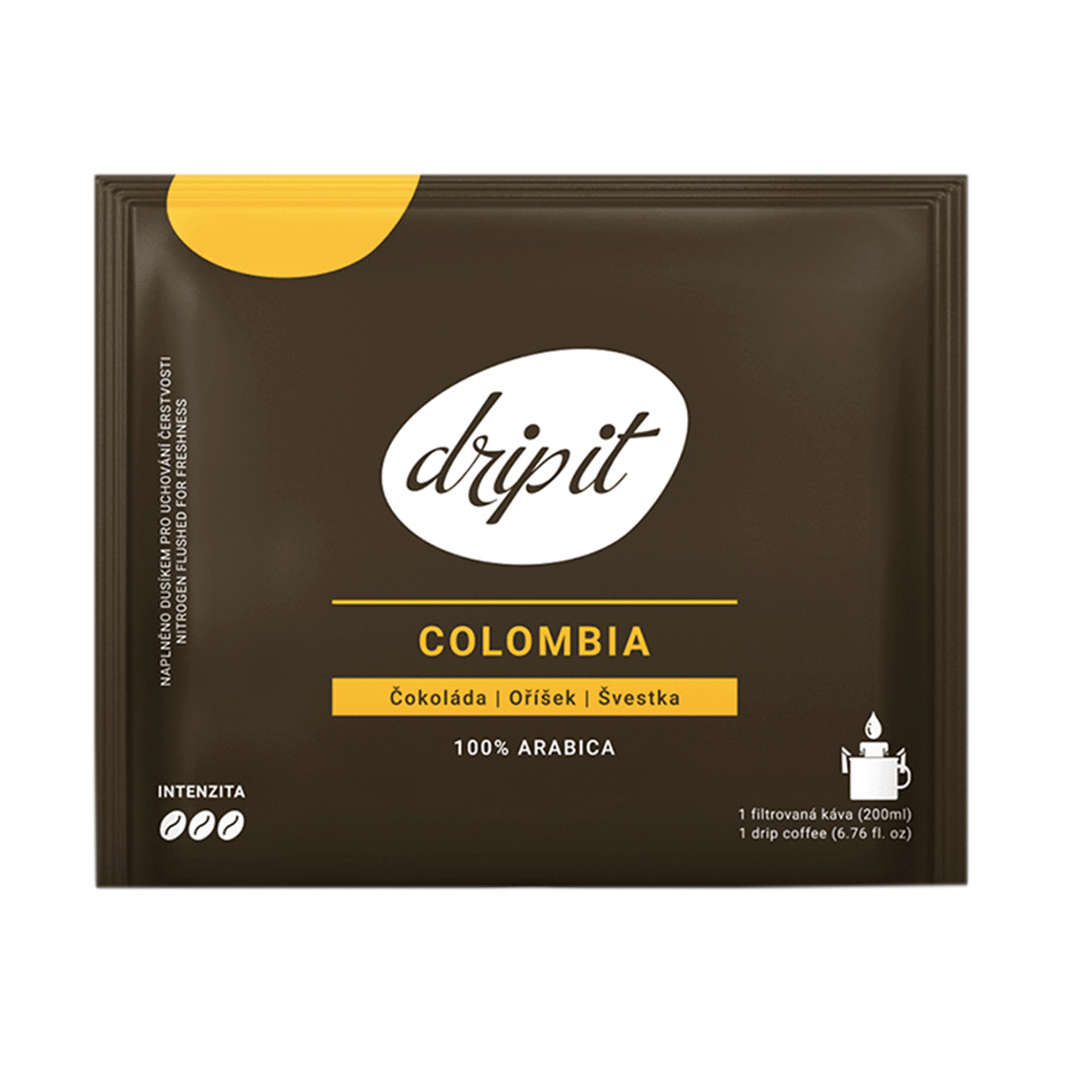Drip It Colombia Supremo 10 g Překapávaná káva na cesty Drip It Colombia Supremo 10 g