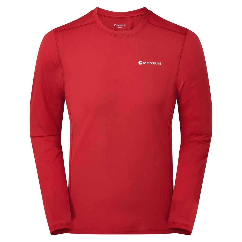 Montane Dart Lite Long Sleeve T-Shirt - Acer Red, L