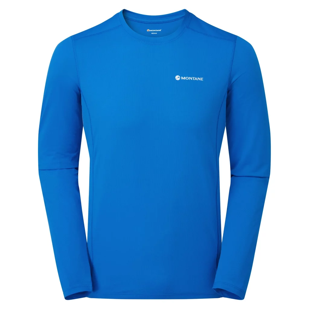 Montane Dart Lite Long Sleeve T-Shirt - Electric Blue, XL