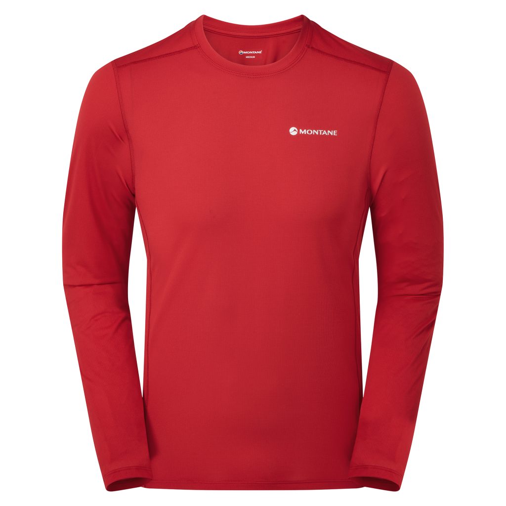 Montane Dart Lite Long Sleeve T-Shirt - Acer Red, XL