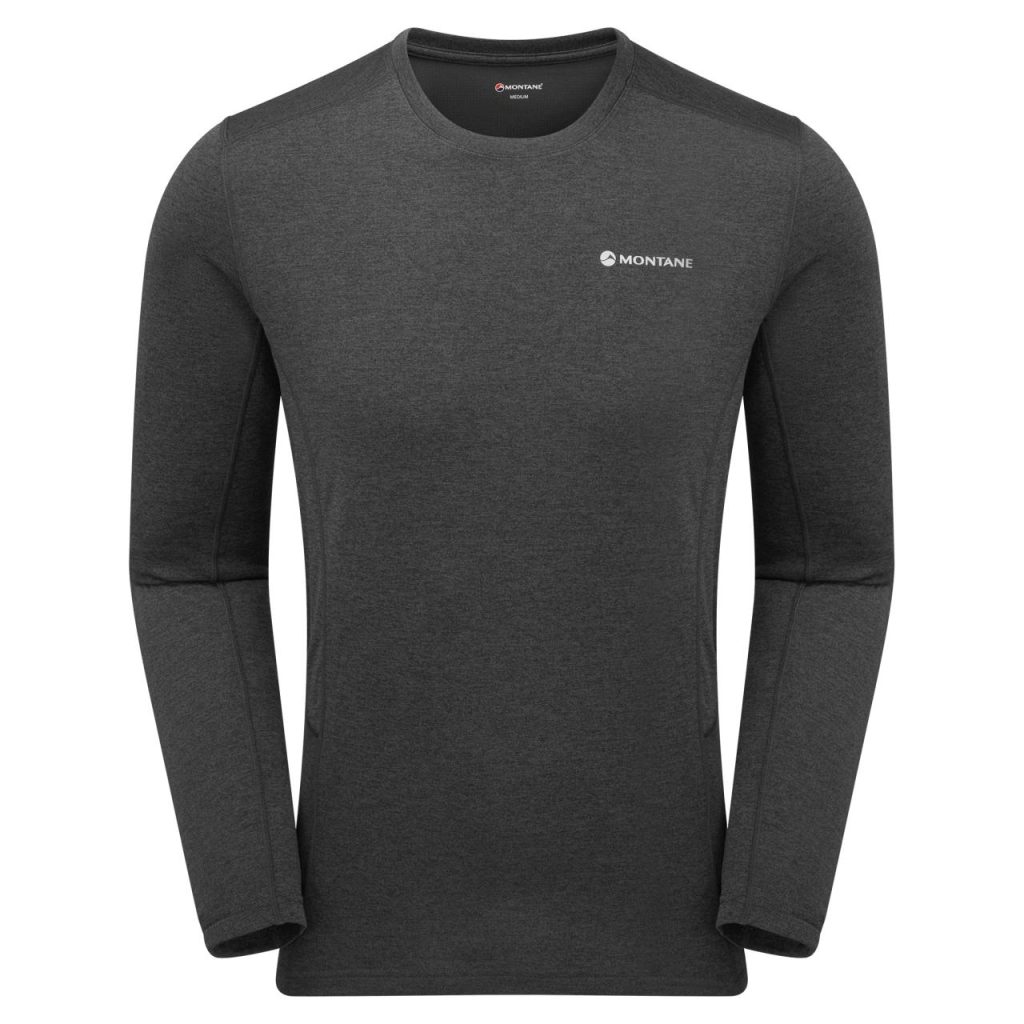 Montane Dart Long Sleeve T-Shirt - Midnight Grey, M