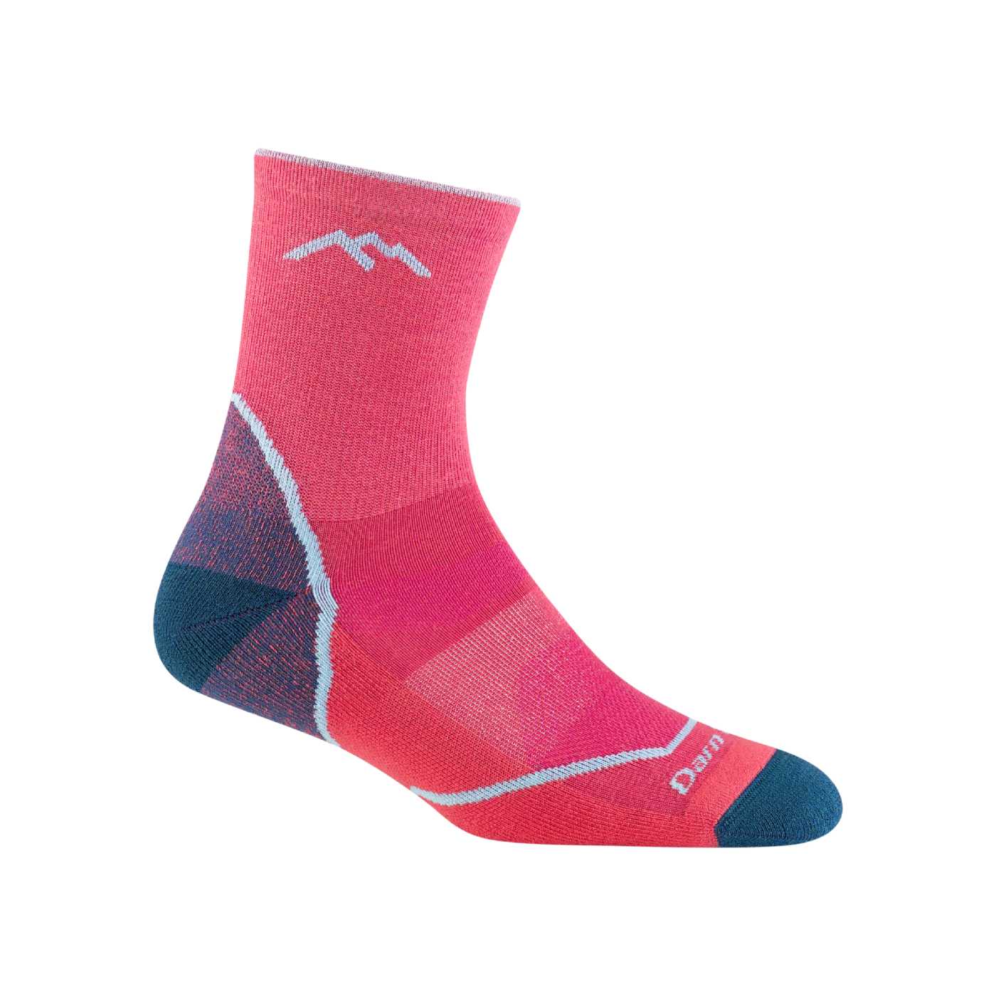 Darn Tough Kids Light Hiker Micro Crew Lightweight Hiking Sock 3023 Raspberry