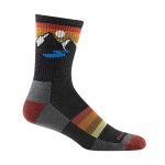 Darn Tough Mens Sunset Ridge Micro Crew Lightweight Hiking Sock 1 Charcoal