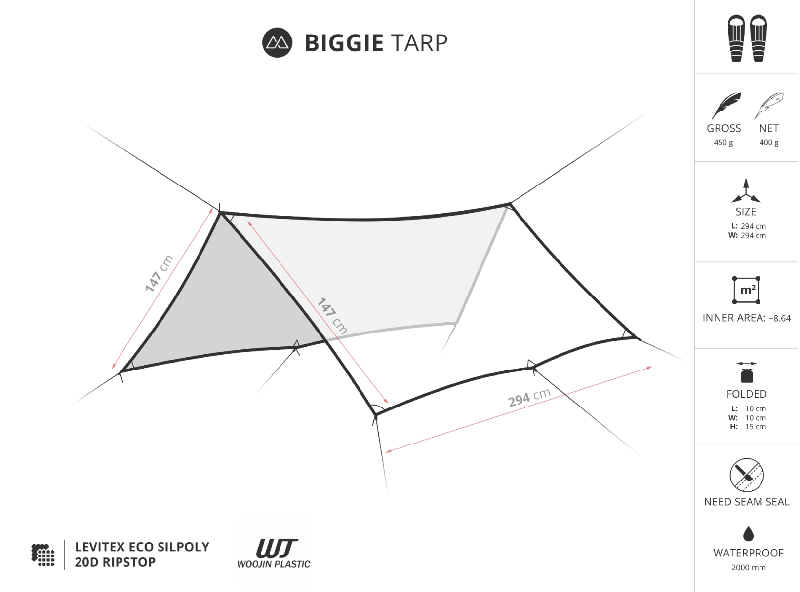 Liteway Biggie Tarp Sizes