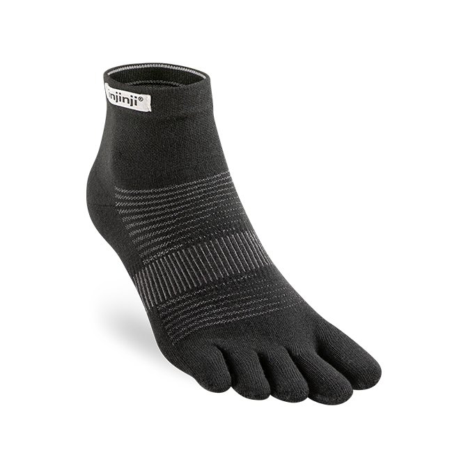 Injinji Run Lightweight MiniCrew Black 02
