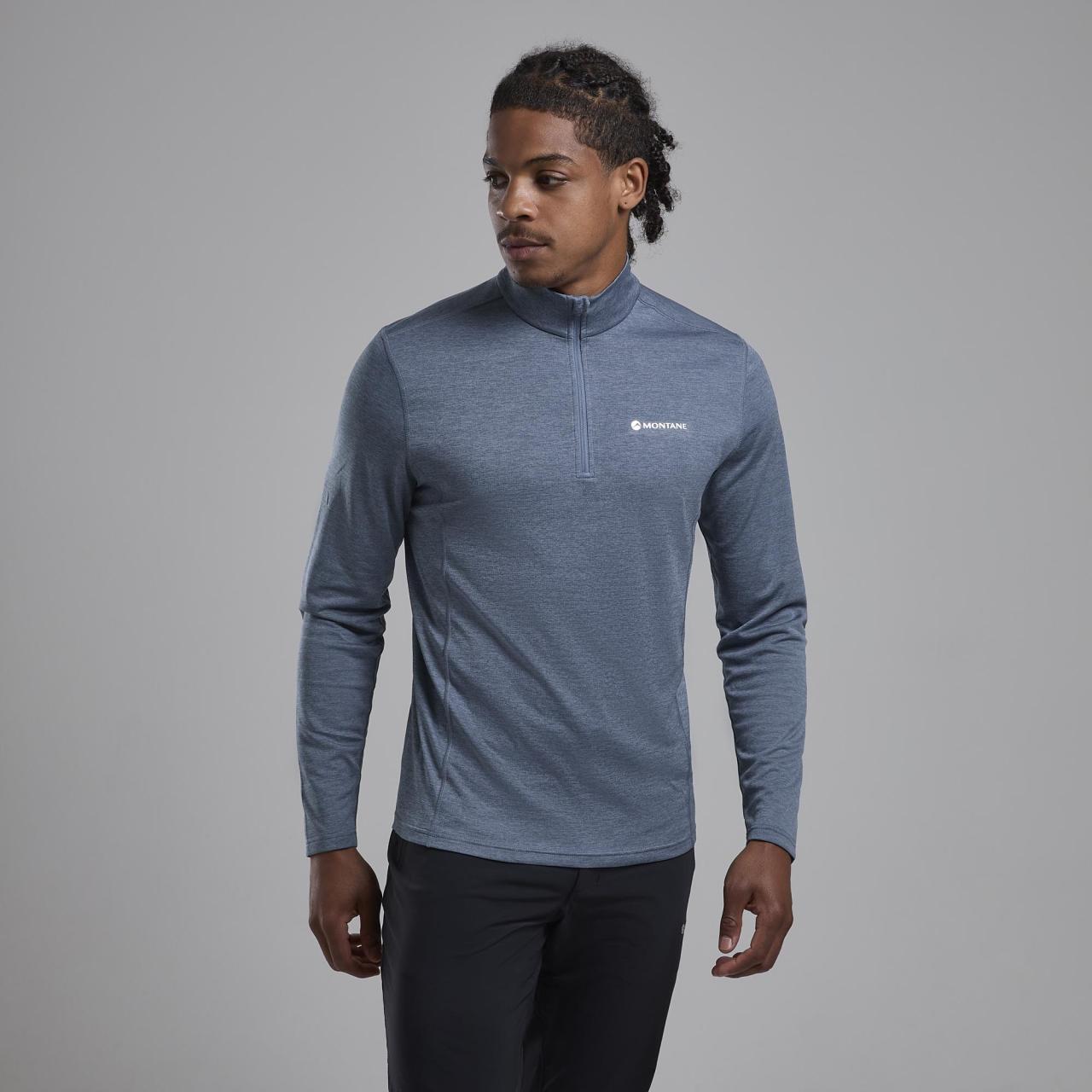 Montane Dart Zip Neck Stone Blue 02