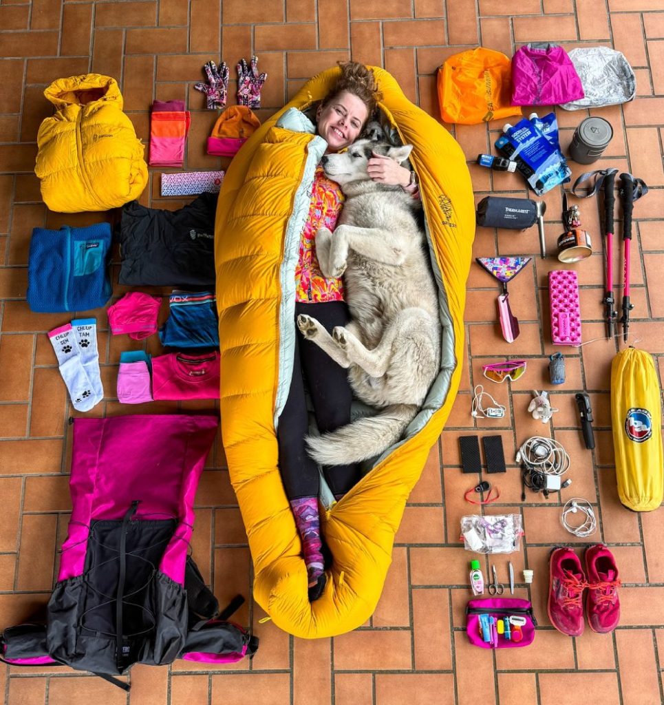 Lucie Kutrová Arizona Trail Gear Layout – Gramino