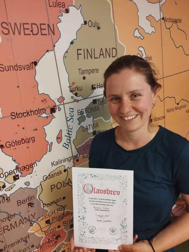 Cesta Svateho Olafa 11 – Gramino Certifikát svatého Olafa získáš v Trondheimu